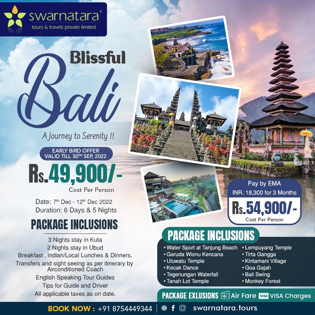 Blissful Bali travel agency in chennai